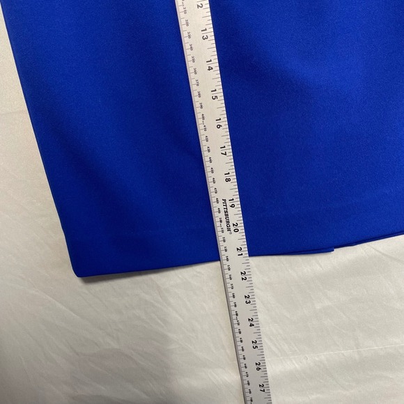 Calvin Klein Women Royal Blue Knee Length Pencil Skirt Size 10 Petite - Picture 5 of 8